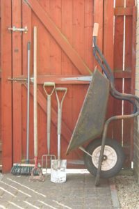 Lots of garden tools