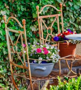 Two garden chairs